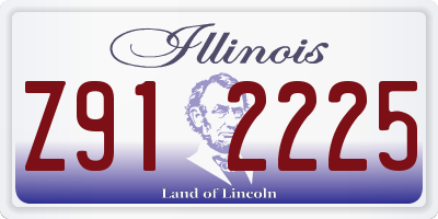 IL license plate Z912225