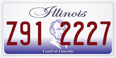 IL license plate Z912227