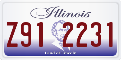 IL license plate Z912231