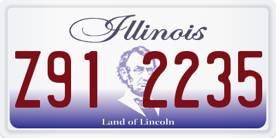 IL license plate Z912235