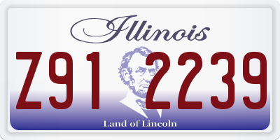 IL license plate Z912239