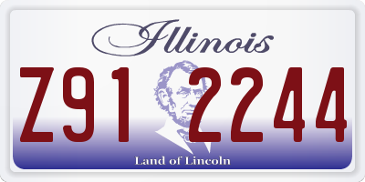 IL license plate Z912244