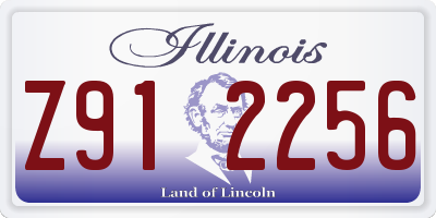 IL license plate Z912256