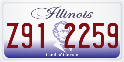 IL license plate Z912259