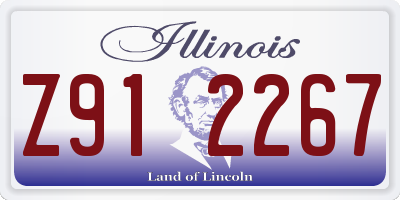 IL license plate Z912267
