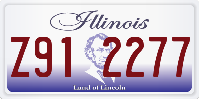 IL license plate Z912277