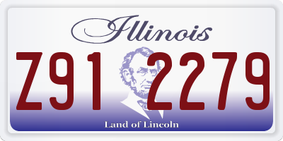 IL license plate Z912279
