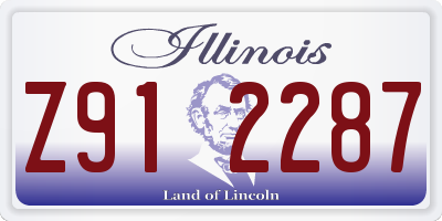 IL license plate Z912287