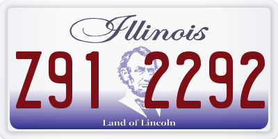 IL license plate Z912292