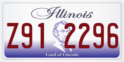 IL license plate Z912296