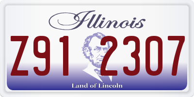 IL license plate Z912307