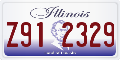 IL license plate Z912329