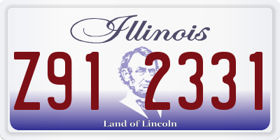IL license plate Z912331