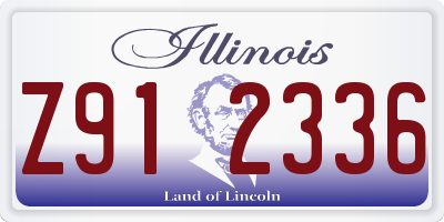 IL license plate Z912336