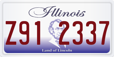 IL license plate Z912337