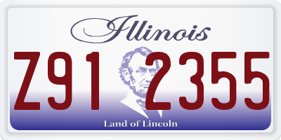IL license plate Z912355