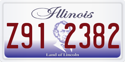 IL license plate Z912382