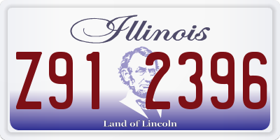 IL license plate Z912396