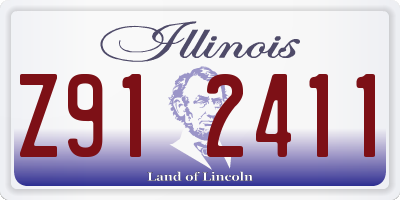 IL license plate Z912411