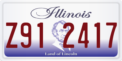 IL license plate Z912417
