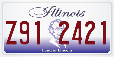 IL license plate Z912421