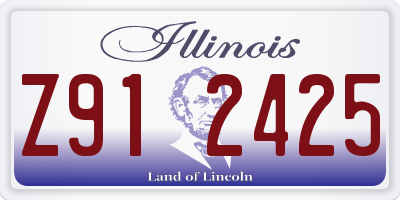 IL license plate Z912425