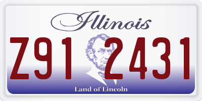 IL license plate Z912431