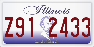 IL license plate Z912433