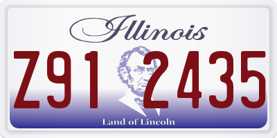 IL license plate Z912435