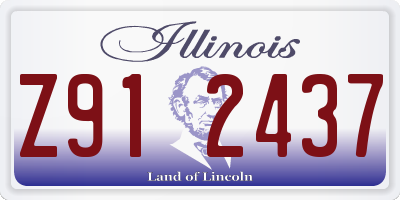 IL license plate Z912437