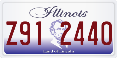 IL license plate Z912440