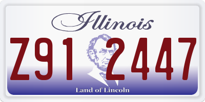 IL license plate Z912447