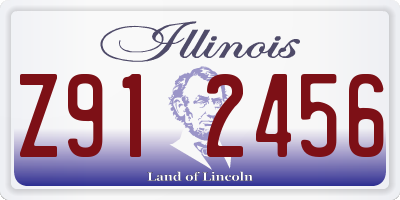 IL license plate Z912456