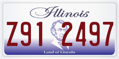IL license plate Z912497