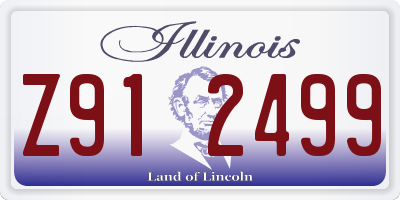 IL license plate Z912499