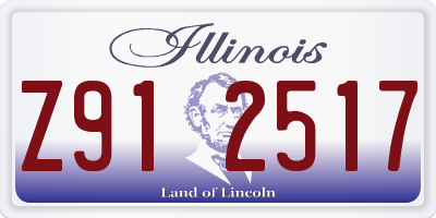 IL license plate Z912517