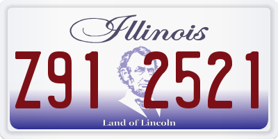 IL license plate Z912521