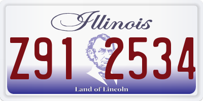 IL license plate Z912534