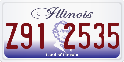 IL license plate Z912535