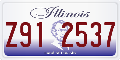 IL license plate Z912537