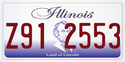 IL license plate Z912553