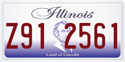 IL license plate Z912561