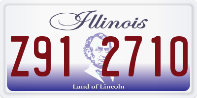 IL license plate Z912710