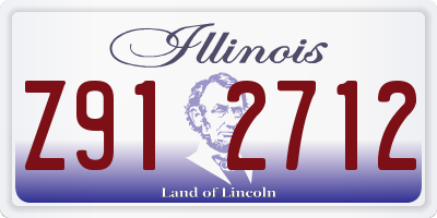 IL license plate Z912712