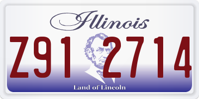 IL license plate Z912714