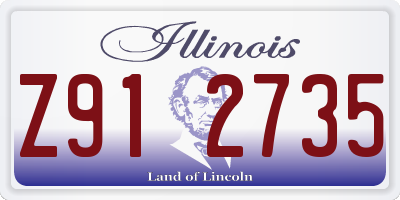 IL license plate Z912735