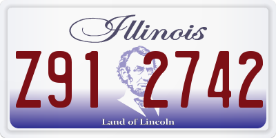 IL license plate Z912742