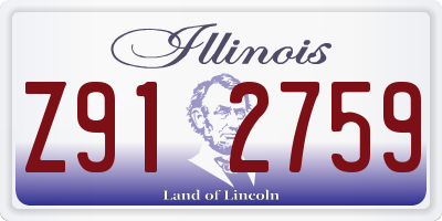 IL license plate Z912759