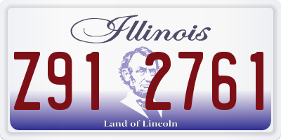 IL license plate Z912761
