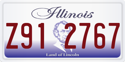 IL license plate Z912767